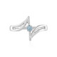 Anillo en plata con Aguamarina Santa María