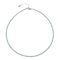 Collar en plata con Apatita verde