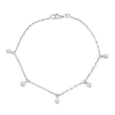 Brazalete en plata con Diamante I2 (I)