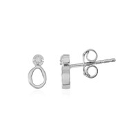 Pendientes en plata con Diamante I2 (I)