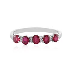 Anillo en plata con Rubí de Madagascar