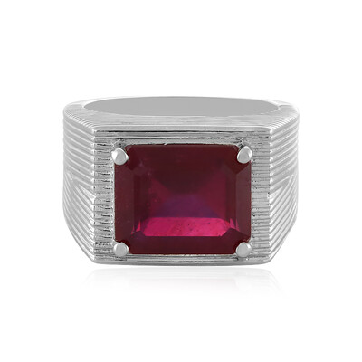 Anillo en plata con Rubí de Madagascar
