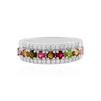 Anillo en plata con Turmalina