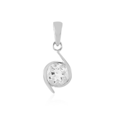 Colgante en plata con Cuarzo blanco