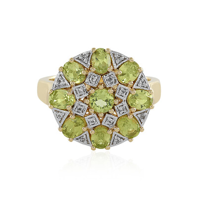 Anillo en plata con Peridoto