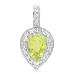Colgante en plata con Turmalina cuprífera