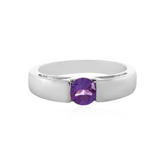 Anillo en plata con Amatista de Marruecos