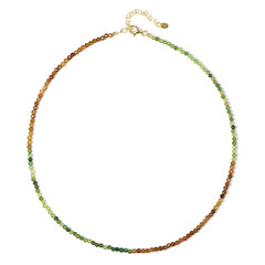 Collar en plata con Turmalina verde