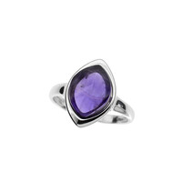 Anillo en plata con Amatista