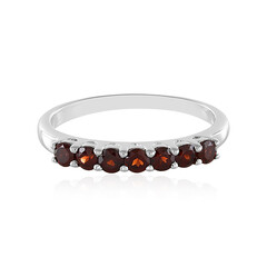 Anillo en plata con Granate de Mozambique