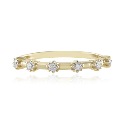 Anillo en oro con Diamante IF (G)  (de Melo)
