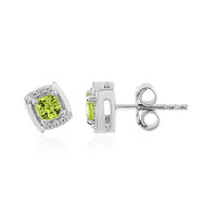 Pendientes en plata con Peridoto
