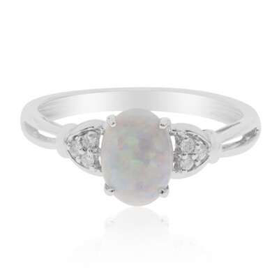 Anillo en oro con Ópalo de Australia