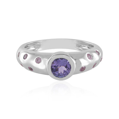 Anillo en oro con Tanzanita