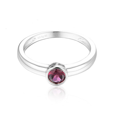 Anillo en plata con Granate de Tocantin
