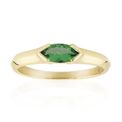 Anillo en oro con Tsavorita de Kenia AAA