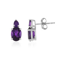 Pendientes en plata con Amatista