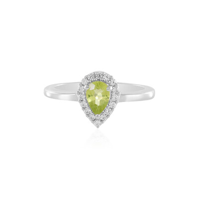 Anillo en plata con Peridoto