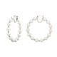Pendientes en plata con Perla blanca Freshwater