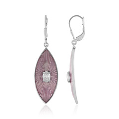 Pendientes en plata con Zircón (Adela Silber)