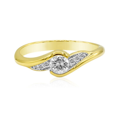 Anillo en oro con Diamante IF (D) (Annette)