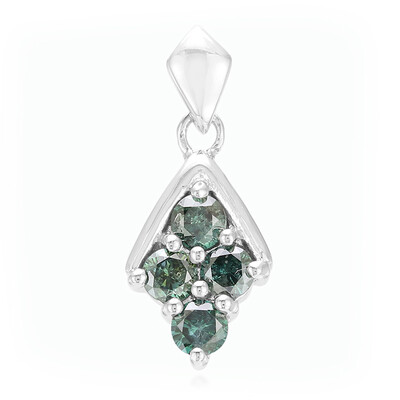 Colgante en plata con Diamante fantasía