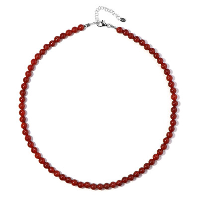 Collar en plata con Ónix rojo