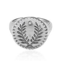 Anillo en plata con Topacio blanco