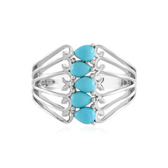 Anillo en plata con Turquesa bella durmiente