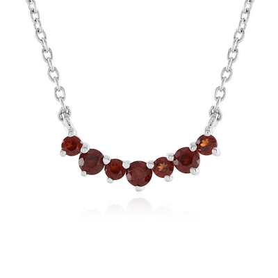 Collar en plata con Granate de la India
