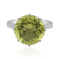 Anillo en plata con Cuarzo del Ouro Verde (Tenner Diniz)