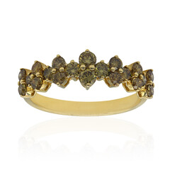 Anillo en oro con Diamante verde SI1 (CIRARI)
