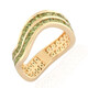 Anillo en oro con Turmalina verde de Brasil (de Melo)
