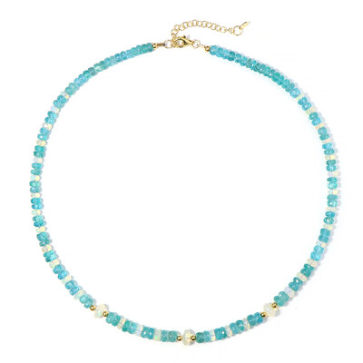 Collar en plata con Apatita azul