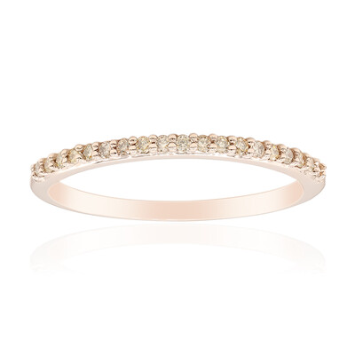 Anillo en oro con Diamante rosa de Francia de Argyle SI1 (Annette)