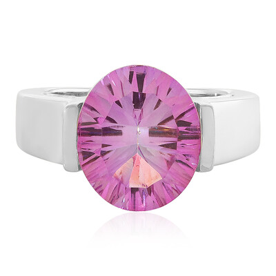 Anillo en plata con Topacio aniversario