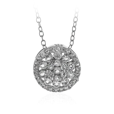 Collar en plata con Topacio blanco