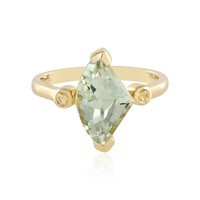 Anillo en oro con Amatista verde (SUHANA)