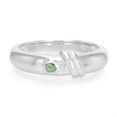 Anillo de hombre en plata con Diamante fantasía