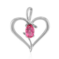 Colgante en plata con Topacio rosa