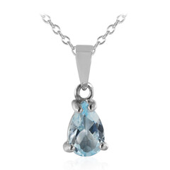Collar en plata con Topacio azul cielo
