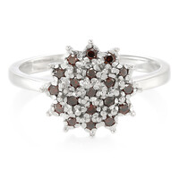 Anillo en plata con Diamante fantasía