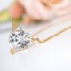 Collar en plata con Topacio blanco