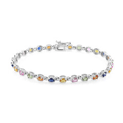 Brazalete en plata con Zafiro azul
