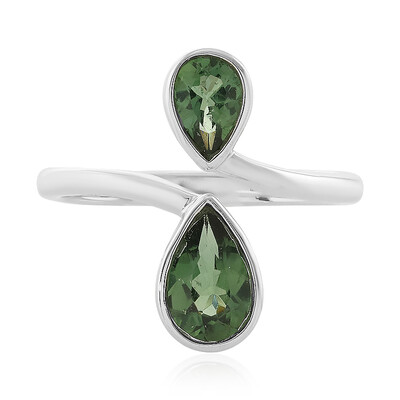 Anillo en plata con Apatita Cromada
