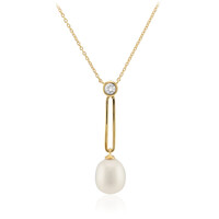 Collar en plata con Perla blanca Freshwater