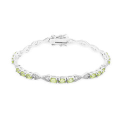 Brazalete en plata con Peridoto