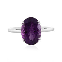 Anillo en plata con Amatista de Marruecos