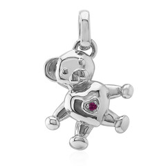 Colgante en plata con Rubí
