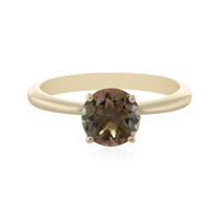 Anillo en oro con Piedra del sol de Oregón